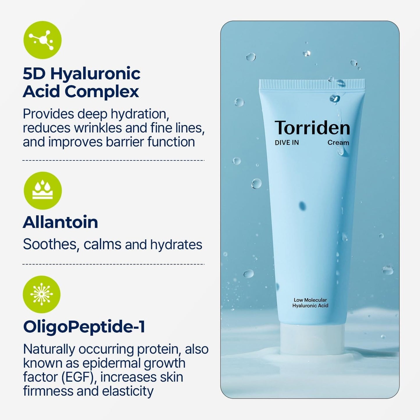 Torriden - DIVE IN Low Molecular Hyaluronic Acid Cream